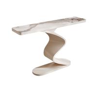 Shihan-2015 Entrée Table Console en Faux marbre, Table d'entrée Moderne, Table d'entrée Unique, Table derrière Le canapé, Table d'appoint for Le Salon, l'entrée Présentation(Blanc,Grand)