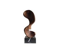 Shihan-2015 Statuette Décorations d'intérieur Sculpture en Bois Abstraite Ornements Sculptures Pièces d'art Figurine décorative