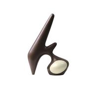 Shihan-2015 Statuette Ornement géométrique Minimaliste Moderne en Grain de Bois, for Salon, Bureau, décoration la Maison Figurine décorative