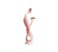 Shihan-2015 Statuette Sculpture de Luxe légère en Forme de Plume, décoration de Bureau, for Salon, Porche, Meuble TV, Bureau Figurine décorative(Pink)