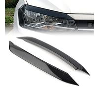 SHIHAR pour VW Polo 6 MK6 2019 2020 2021 2022+, Sourcils DéCoratifs pour Phares Avant, Stickers Feux Logements Bandes de Protections et Décorations pour Auto,Gloss Black