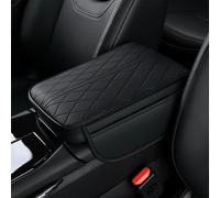 SHIHUAFADACAI Housse D'accoudoir Central pour Ford Capri EV 2025 2024, Coussin D'Accoudoir Voiture en Cuir, Housse D'accoudoir Central, Antidérapante Anti-Rayures Voiture,Black