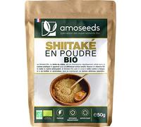 Shiitaké en poudre BIO 50g | Champignons séchés moulu | 100% Pur et Cru