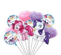 SHIjodueo Lot de 10 ballons mignons en forme de cœur pour décoration d'anniversaire d'enfant Motif poney