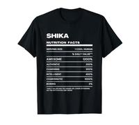 Shika Valeur Nutritive Nom Drôle T-Shirt Graphique avec Valeur