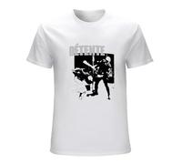 SHIKAIQI Men's Detente Recognize No Authority 1986 Death T-Shirts White 3XL