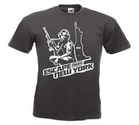 SHIKAIQI Men's Escape from New York 8S Movie T Shirt Grey S