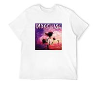 SHIKAIQI Men's Indochine Central Tour T-Shirts White 3XL