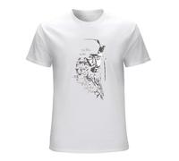 SHIKAIQI Men's Jock Sporrow Johnny Depp Pirotes Mens Port T-Shirts White L