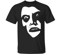 SHIKAIQI Men's Tinhcd Store Cool Pazuzu Face T-Shirt Funny The Exorcist Horror Film Halloween Retro 70'S Sitcom The Exorcist T-Shirt Black XXL