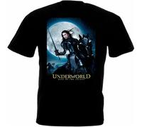 SHIKAIQI Men's Underworld Rise of The Lycans V2 T Shirt Movie Poster Black XXL