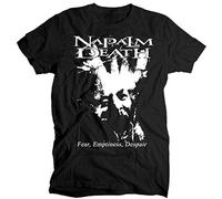 SHIKAIQI Napalm Death Fear Emptiness Despair Mens Outdoor Graphic T-Shirt Black S