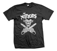 SHIKAIQI The Eors-This Evil Things Mad Sin,Demented are Go,Klingonz,Psychobilly,Rockab Casual T Shirt Print Tops Black L
