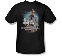 SHIKAIQI We Can Rebuild Him, We Have The Technology - The Six Million Dollar Man Men's T-Shirt Black L