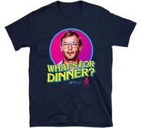 SHIKAIQI What's for Dinner Jeffrey Dahmer Mugshot - True Crime Serial Killer - T-Shirt Men Black XXL