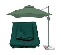 Shiketong Auvent de Parapluie carré en Porte-à-Faux de Remplacement, Couverture de Patio étanche 8x8 10x10 10x13 Pieds, Cadre Non Inclus 1 pièce(Green,10x13ft)