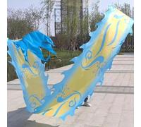 Shiketong Dragon Dance Ribbon Streamer for Outdoor Performance, Exercise & Kite Flying(Blue,6m)