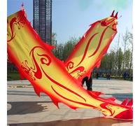 Shiketong Dragon Dance Ribbon Streamer for Outdoor Performance, Exercise & Kite Flying(Red,8m)