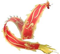 Shiketong Dragon Dance Ribbon Streamer for Outdoor Performance, Exercise & Kite Flying(Yellow,6m)
