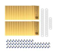 Shiketong Jeu De Lames De Coupe pour Tondeuse À Gazon, Compatibles avec Mammotion, Lames De Tondeuse À Gazon Luba Yuka en Acier Inoxydable(36pcs-Gold)