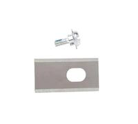 Shiketong Lame De Coupe-Herbe, Compatible for Dreame, Lame De Coupe De Tondeuse À Gazon en Acier Inoxydable avec Remplacement du Kit De Vis, Accessoires De Tondeuse À Gazon(Silver 18pcs)