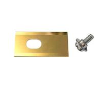 Shiketong Lame De Coupe-Herbe, Compatible for Dreame, Lame De Coupe De Tondeuse À Gazon en Acier Inoxydable avec Remplacement du Kit De Vis, Accessoires De Tondeuse À Gazon(Gold 18pcs)