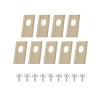 Shiketong Lame De Coupe-Herbe en Acier Inoxydable, Lame De Coupe avec Kit De Vis De Remplacement, Compatible avec Dreame, Accessoires De Tondeuse À Gazon(9PCS Gold)
