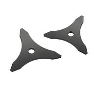 Shiketong Lame De Débroussailleuse, 3 Dents, for Tondeuse À Gazon, Accessoire De Coupe À Trois Dents(2pcs)
