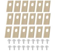 Shiketong Lame De Rechange, Compatible avec Dreame, en Acier Inoxydable avec Vis De Montage, Trous Centraux De 7x10.8mm, Accessoires De Tondeuse À Gazon(Style F)