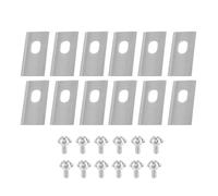 Shiketong Lame De Rechange, Compatible avec Dreame, en Acier Inoxydable avec Vis De Montage, Trous Centraux De 7x10.8mm, Accessoires De Tondeuse À Gazon(Style B)