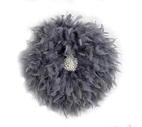 SHIKUN Fait à la Main Moelleux Plume Fleur Plume décor tenture Murale Art Mural décoration Murale avec conque Blanche pour Salon, Chambre, Chambre d'enfant bébé, Cadeau