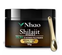Shilajit D’EXCEPTION Nhaō 50g - RÉSINE ARTISANALE GRADE OR - FILTRATION 40 JOURS - HAUTE CONCENTRATION EN ACIDE FULVIQUE (+75%) -TESTÉ PAR DEUX LABORATOIRES - Origine HIMALAYA PUR