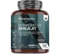 Shilajit D'himalaya 16000mg Avec Ashwagandha Bio - 120 Shilajit Gélules Vegan