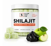 Shilajit Gummies Original - 2200mg - 90 Gommes Pomme Verte - Complexe Premium de Champignons avec Crinière de Lion, Reishi, Chaga & Cordyceps - Shilajit Pur Himalaya avec Acide Fulvique