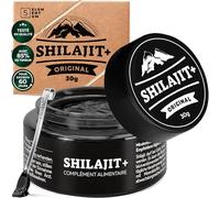 Shilajit Original Himalaya - 60g (30g x2) - Provision pour 120 jours - Shilajit Premium Pur Hautement dosé de l’Himalaya récolté à la main Incl. cuillère doseuse de 500mg