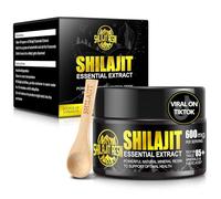 Shilajit Original Himalaya, Résine Shilajitn Hautement Concentrée, Résine Shilajit Naturelle, avec Plus de 85 Oligo-Éléments et Acide Fulvique, pour Homme et Femme (50G)