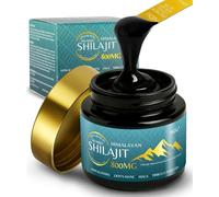Shilajit Pure Himalaya 50g - 800 mg Résine de Shilajit + Boost Ayurvédique (Ashwagandha, Crinière de Lion, Maca), Testées en Laboratoire UE