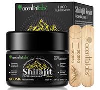 Shilajit Pure Himalaya Bio 60g, Résine De Shilajit Himalaya, Shilajit Resine Riche avec 85+ Traces de Minéraux, Acide Fulvique, Acide Humique, végétalien et sans additifs, 100% Naturel