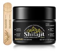 Shilajit Resin, 60 g Shilajit Original Himalaya Bio Pure - Résine hautement concentrée avec acide fulvique et oligo-éléments, énergie naturelle et soutien immunitaire pour hommes et femmes