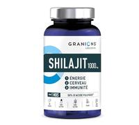 SHILAJIT - Shilajit PURE HIMALAYA | GRANIONS - Laboratoire Français | Immunité, Energie, Articulations, Concentration | Vitamine B6 | Vegan | Complement Alimentaire | 60 Gélules | Format 1 Mois