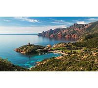 SHILIHOME Paysage Corse en France Peinture par Numéros DIY Unique