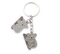 shilipu Porte-clés koala mignon en forme d'animal australien, accessoire de bijoux, pendentif cadeau pour femmes et filles, sac à main, clé de voiture, Noir , F