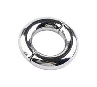 SHILISHAONV Acier Inoxydable Lisse Penisring Hommes Cockringe 40-50Mm Poids De Testicule Ballstretcher Bague Ronde Anneau Pénien Retardateur Bondage Sex Toy Pour Hommes Couples,Argent,45mm