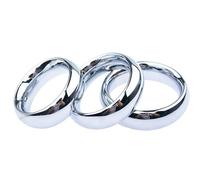 SHILISHAONV Métal Acier Inoxydable Cockringe 40/45/50/55Mm Penisring Lisse Anneaux Sexuelle Pour Testicules Épaissie Anneau Pénien Retardateur BDSM Sex Toy Hommes Couples,Argent,50mm