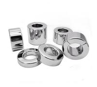 SHILISHAONV Métal Acier Inoxydable Cockringe Hommes Anneau Pénien Retardateur 30-55Mm Anneaux Pour Testicules Épais Poids De Testicule Ballstretcher Bondage Sex Toy Hommes Couples,Argent,20mm