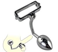SHILISHAONV Métal Acier Inoxydable Penisring Homme Poids De Testicule Ballstretcher 40/43/47Mm Cockringe Plat Anneaux De Pénis Avec Perlé SM Sex Toy Hommes Couples,Argent,D