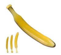 SHILISHAONV Verre De Cristal Dildo Pour Les Femmes Butt Plug Diamètre 2/2.5/3Cm Anal Plug Plug Anale Extenseur Dilatateur Anal Masturbateur Anal Sex Toys Pour Débutants,Jaune,S