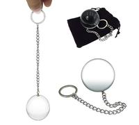 SHILISHAONV Verre De Cristal Lisse Perles Anales Pour Les Femmes Butt Plug Diamètre 3-8Cm Plug Anale Transparente Godemichés Avec Chaîne Boules Anales Anale Sex Toys Pour Adultes,8cm