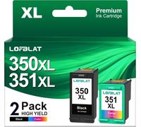 SHILIU-350XL 351XL Cartouches d'encre de Remplacement pour HP 350 351 Deskjet D4260 D4360 D5360 Officejet J5780 J6410 Photosmart C4[