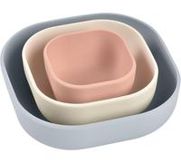 Shiliu-Béaba, Lot De 3 Bols Silicone Gigogne, Set Repas Bebe, Set Vaisselle Silicone Enfant, Emboitables, Evolutif, Ergonomique, Ma[